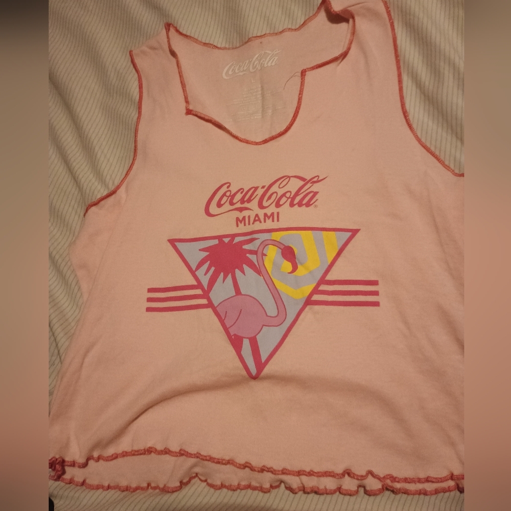 Cute coca cola crop top